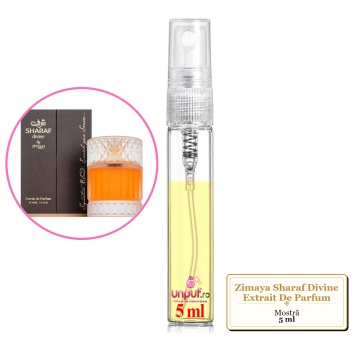Mostra fiola din Parfumul Zimaya Sharaf Divine Extrait De Parfum, decant sticla cu pulverizator - Img 4