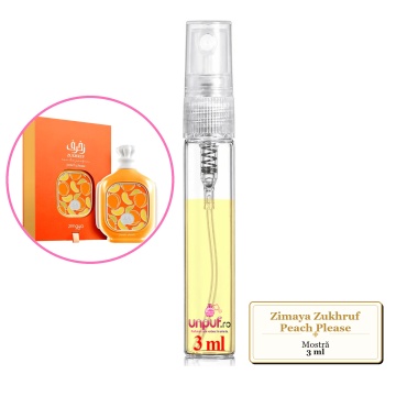 Mostra fiola din Parfumul Zimaya Zukhruf Peach Please, decant sticla cu pulverizator - Img 3