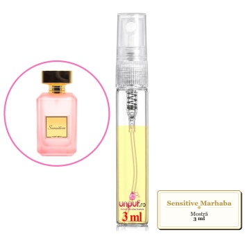 Mostra fiola din Sensitive Marhaba, decant sticla cu pulverizator - Img 2