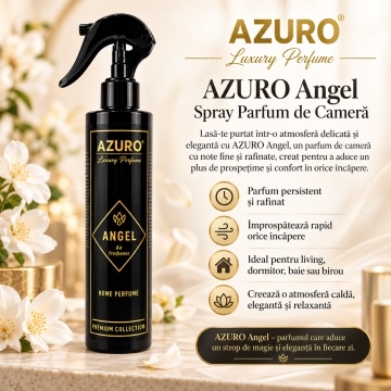 Odorizant Cameră Azuro Angels Air Freshener, Parfum Ambiental Elegant și Intens, 250 ml