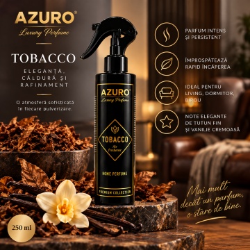 Odorizant Cameră Azuro Tobacco Air Freshener – 250 ml - Img 2