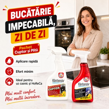 Pachet curatare cuptor si plita Klintensiv – 2 x 500 ml - Img 5