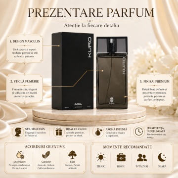 Parfum Arăbesc Ajmal Kuro 90 ml, Damă, edp - Img 3