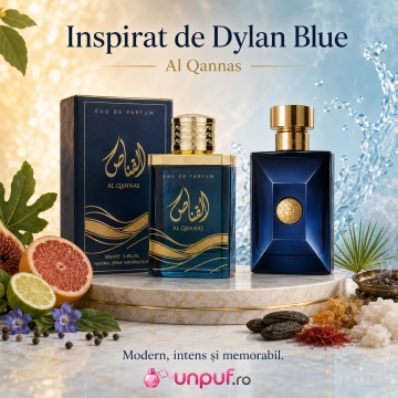 Parfum Arăbesc Al Qannas Ard Al Zaafaran 100 ml, Apă de Parfum Unisex Damă și Bărbat, Aromă Lemnos Aromatică Inspirată de Dylan Blue - Img 4