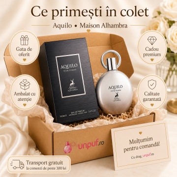 Parfum Arăbesc Alhambra Aquilo Pour Homme Maison Alhambra 100 ml, Apă de Parfum Bărbați, Aromă Aromatic Lemnoasă, Inspirat Aqua Pour Homme - Img 4