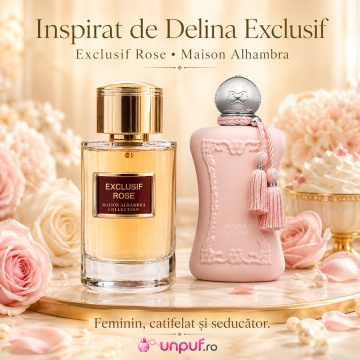 Parfum Arăbesc Alhambra Exclusif Rose Maison Alhambra 100 ml, Apă de Parfum Unisex, Damă și Bărbat, Aromă Floral Orientală, Inspirat Delina Exclusif - Img 8