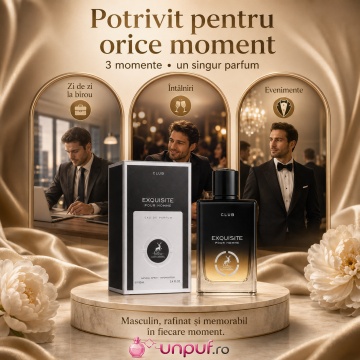 Parfum Arăbesc Alhambra Exquisite Club Maison Alhambra 100 ml, Apă de Parfum Bărbați, Aromă Oriental Modernă, Inspirat Gentleman Society - Img 6