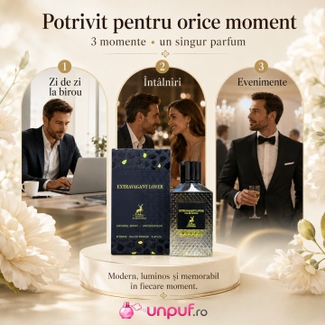Parfum Arăbesc Alhambra Extravagant Lover Maison Alhambra 100 ml, Apă de Parfum Unisex, Damă și Bărbat, Aromă Oriental Modernă, Inspirat Green Stravaganza - Img 6