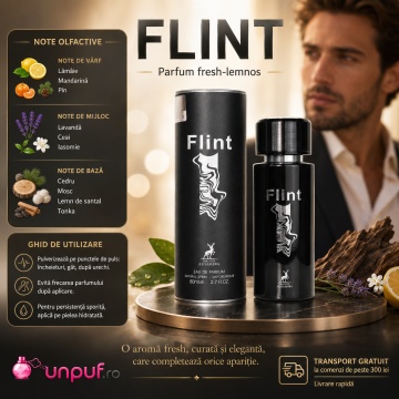 Parfum Arăbesc Alhambra Flint Maison Alhambra 80 ml, Apă de Parfum Unisex, Damă și Bărbat, Aromă Fresh Lemnoasă, Inspirat Paco Rabanne - Img 9