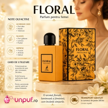 Parfum Arăbesc Alhambra Floral Profumo Maison Alhambra 100 ml, Apă de Parfum Damă, Aromă Floral Fructată, Inspirat Gucci Bloom - Img 9