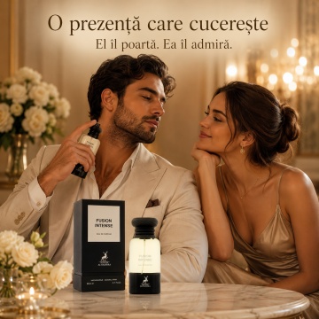 Parfum Arăbesc Alhambra Fusion Intense Maison Alhambra 80 ml, Apă de Parfum Unisex, Damă și Bărbat, Aromă Oriental Ambrată, Inspirat Fabulous - Img 5