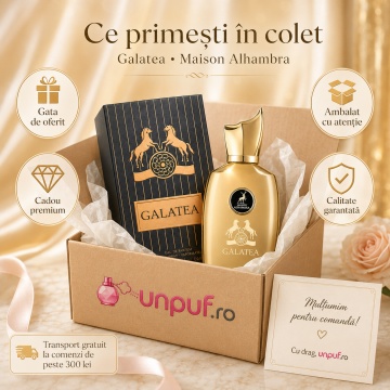Parfum Arăbesc Alhambra Galatea Maison Alhambra 100 ml, Apă de Parfum Unisex, Damă și Bărbat, Aromă Oriental Ambrată, Inspirat Godolphin - Img 4