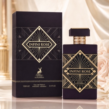 Parfum Arăbesc Alhambra Infini Rose Maison Alhambra 100 ml, Apă de Parfum Unisex, Damă și Bărbat, Aromă Floral Orientală, Inspirat Atomic Rose