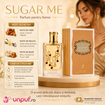 Parfum Arăbesc Alhambra Sugar Me Dulce de Leche Maison Alhambra 100 ml, Apă de Parfum Damă, Aromă Gurmand Dulce, Inspirat Bianco Latte - Img 9