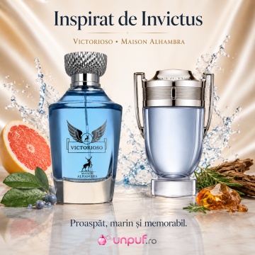 Parfum Arăbesc Alhambra Victorioso Maison Alhambra 100 ml, Apă de Parfum Bărbați, Aromă Oriental Modernă Fresh, Inspirat Invictus - Img 8