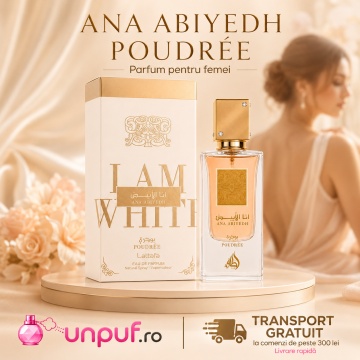 Parfum Arăbesc Ana Abiyedh Poudree Lattafa 60 ml, Apă de Parfum Damă, Aromă Oriental Florală Pudrată cu Citrice, Note Pudrate, Ambră, Mosc și Vanilie - Img 10