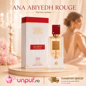 Parfum Arăbesc Ana Abiyedh Rouge Lattafa 60 ml, Apă de Parfum Unisex, Aromă Floral Lemnos Mosc cu Bergamotă, Pară, Șofran, Caramel, Geranium, Iasomie, Ambră, Lichen de Stejar și Mosc - Img 10
