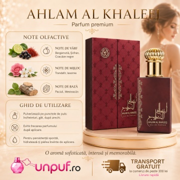 Parfum Arăbesc Ard Al Zaafaran Ahlam Al Khaleej 100 ml, Apă de Parfum Bărbați, Aromă Oriental Condimentată, Inspirat Aventus - Img 9