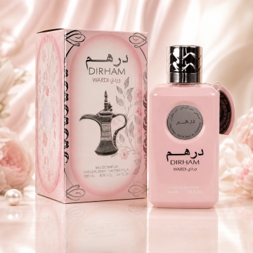 Parfum Arăbesc Ard Al Zaafaran Dirham Wardi 100 ml, Apă de Parfum Damă, Inspirat La Vie Est Belle L'Absolu, Aromă Oriental Arabescă Floral Pudrată cu Bergamotă, Șofran, Trandafir, Oud, Mosc, Ambră și Vanilie