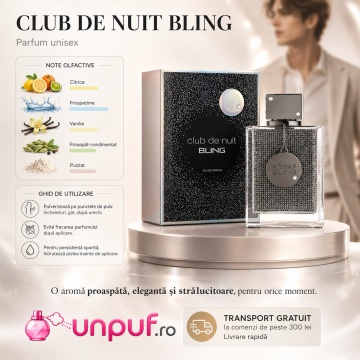 Parfum Arăbesc Armaf Club De Nuit Bling 75 ml, Apă de Parfum Unisex Damă și Bărbat, Aromă Aromatic Orientală Inspirată de Dior Homme Intense - Img 9