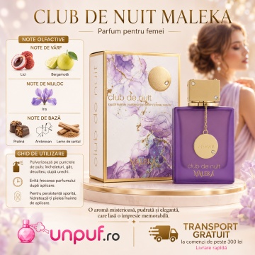 Parfum Arăbesc Armaf Club De Nuit Maleka 105 ml, Apă de Parfum Damă, Aromă Feminină Aromatic Orientală Inspirată de Queen of Silk - Img 9