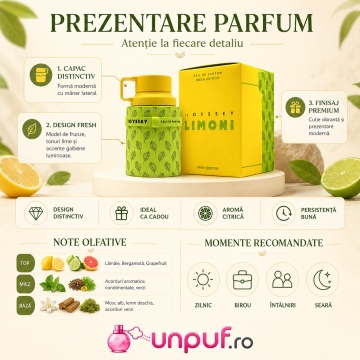 Parfum Arabesc Armaf Odyssey Limoni Fresh Edition Eau De Parfum 60 Ml - Img 3