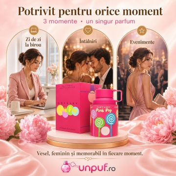 Parfum Arăbesc Armaf Odyssey Pink Pop 100 ml, Apă de Parfum Damă, Aromă Floral Fructată, Dulce, Jucăușă și Feminină, Inspirată din Universul Candy - Img 6