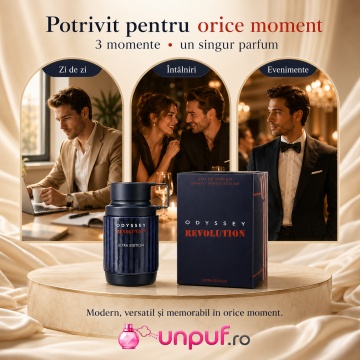 Parfum Arăbesc Armaf Odyssey Revolution Ultra Edition 100 ml, Apă de Parfum Bărbat, Aromă Aromatic Fructată, Dulce, Intensă și Masculină, Inspirată de Ultra Male - Img 6