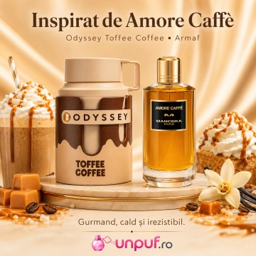 Parfum Arăbesc Armaf Odyssey Toffee Coffee 100 ml, Apă de Parfum Unisex Damă și Bărbat, Aromă Gurmand Dulce, Cafea, Caramel, Vanilie și Praline, Inspirată de Amore Caffe Mancera - Img 8