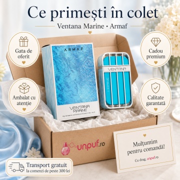 Parfum Arăbesc Armaf Ventana Marine 100 ml, Apă de Parfum Bărbat, Aromă Aromatic Proaspătă, Fresh Acvatică, Citrică și Elegantă, Inspirată de Imagination - Img 4