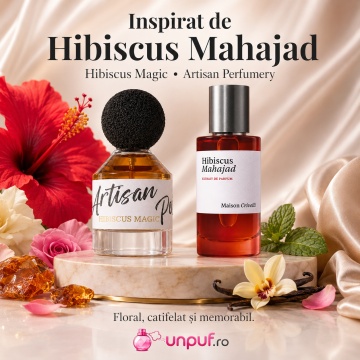 Parfum Arăbesc Artisan Perfumery Hibiscus Magic Fragrance World 80 ml, Apă de Parfum Unisex, Damă și Bărbat, Aromă Aromatic Orientală cu Citrice, Condimente, Note Proaspete, Flori Albe, Lavandă, Note Calde, Cedru, Ambră și Mosc - Img 8