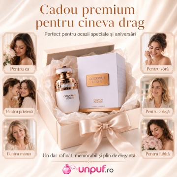 Parfum Arăbesc Coconut Leche French Avenue 100 ml, Apă de Parfum Damă, Inspirat Blanche Bête, Aromă Gourmand Cremoasă cu Cocos, Vanilie, Lapte Cremos, Tuberoză, Flori Albe, Acord Lactonic, Ambră, Note Dulci și Acord Tropical - Img 7