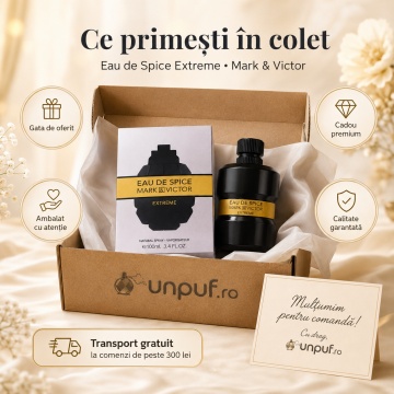 Parfum Arăbesc Eau De Spice Extreme Mark & Victor Fragrance World 100 ml, Apă de Parfum Bărbați, Aromă Lemnos Condimentată cu Scorțișoară, Chimion, Șofran, Whiskey, Tutun și Vanilie - Img 4