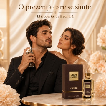 Parfum Arăbesc Escent Amber Leather Escent 100 ml, Unisex, Damă, Bărbat, edp - Img 5