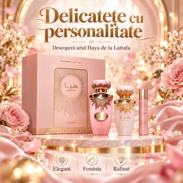 Parfum Arăbesc Gift Set Haya 100Ml + 12 Ml Hairmist - Img 8