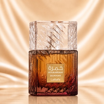 Parfum Arăbesc Khamrah Dukhan Lattafa 100 ml, Apă de Parfum Unisex Damă și Bărbat - Img 2
