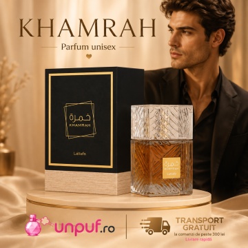 Parfum Arăbesc Khamrah Lattafa 100 ml, Apă de Parfum Unisex Damă și Bărbat - Img 9