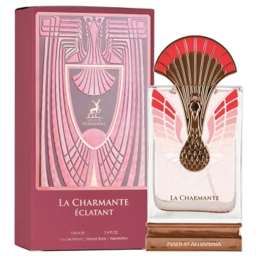 Parfum Arăbesc La Charmante Éclatant Maison Alhambra EDP 100 ml Unisex, Inspirat Pink Boa Stéphane Humbert Lucas 777, Aromă Floral Fructată cu Coacăză Neagră, Zmeură, Bujor, Trandafir, Vanilie și Mosc - Img 11