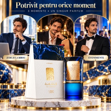 Parfum Arăbesc Lattafa Al Nashama Caprice 100 ml, Apă de Parfum Bărbat, Aromă Orientală Citric Condimentată - Img 6