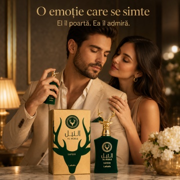 Parfum Arăbesc Lattafa Al Noble Safeer 100 ml, Apă de Parfum Unisex, Aromă Lemnos Aromatică cu Artemisia, Bergamotă, Chimen, Note Verzi, Ienupăr, Labdanum, Lemn de Guaiac, Paciuli și Tămâie - Img 5