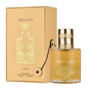 Parfum Arăbesc Lattafa Fire On Ice 110 ml, Apă de Parfum Unisex, Aromă Cald Condimentată cu Cognac, Zmeură, Scorțișoară și Caramel - Img 11