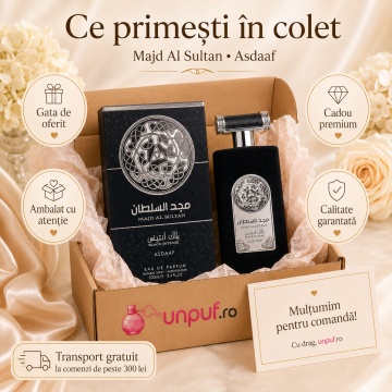 Parfum Arăbesc Lattafa Majd Al Sultan Black 100 ml, Apă de Parfum Bărbat, Aromă Lemnos Aromatică cu Bergamotă, Cardamom, Lavandă, Vanilie și Ambră - Img 3
