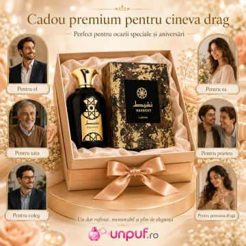 Parfum Arăbesc Lattafa Nasheet 100 ml, Apă de Parfum Unisex, Aromă Fresh Lemnoasă cu Tămâie, Nucșoară, Cașmeran și Santal - Img 7