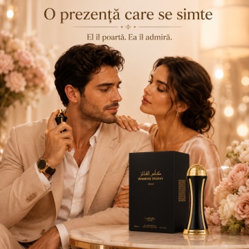 Parfum Arăbesc Lattafa Pride Winners Trophy Gold EDP 100 ml Unisex, Inspirat Luxul Modern, Aromă Florală cu Piper Roz, Prună, Iasomie, Trandafir, Mosc, Paciuli și Vanilie - Img 5