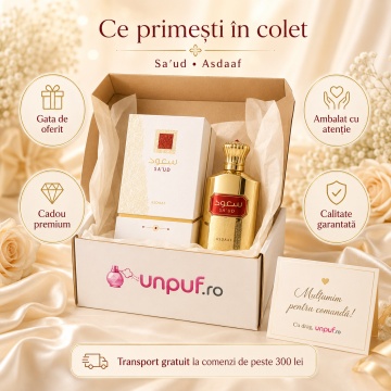 Parfum Arăbesc Lattafa Saud EDP 100 ml Unisex, Inspirat Oud Maracuja, Aromă Orientală cu Mandarină, Bergamotă, Portocale, Oud, Mosc, Lemn, Iasomie și Trandafir - Img 4