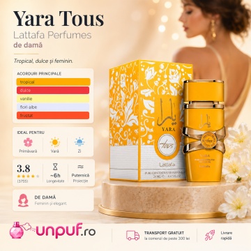 Parfum Arăbesc Lattafa Yara Tous Concentrated Oil 20 ml, Ulei Parfumat Damă, Aromă Tropicală Dulce cu Mango, Cocos, Maracuia, Iasomie, Floare de Portocal, Vanilie și Mosc - Img 8