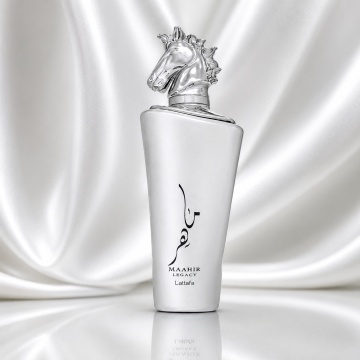 Parfum Arăbesc Maahir Legacy Lattafa 100 ml, Apă de Parfum Unisex Damă și Bărbat, Aromă Lemnos Aromatică cu Ananas, Grepfrut, Lavandă, Mentă, Ienupăr, Piper Negru, Tămâie, Ambroxan, Tonka, Mușchi și Vetiver - Img 2