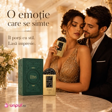 Parfum Arăbesc Maharjan Gold Lattafa Pride EDP 100 ml Damă, Inspirat Mystic Incense, Aromă Orientală cu Lavandă, Piper, Iasomie, Tămâie, Tuberoză, Ambră, Caramel, Cashmeran și Cedru - Img 4