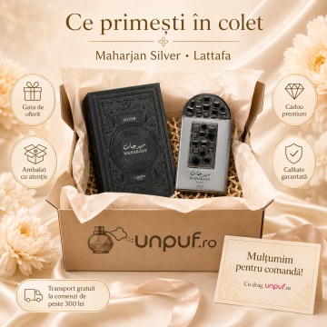 Parfum Arăbesc Maharjan Silver Lattafa Pride EDP 100 ml Bărbat, Inspirat Silver Mountain Water Creed, Aromă Citric Aromatică cu Bergamotă, Mandarină, Iris, Iasomie, Mesteacăn, Mosc și Vetiver - Img 4