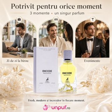 Parfum Arăbesc Maison Alhambra Encode Mountain 100 ml, Apă de Parfum Bărbați, Inspirat Explorer Platinum, Aromă Oriental Lemnoasă Fresh cu Bergamotă, Condimente, Fructe Ușoare, Iasomie, Note Lemnoase, Trandafir, Cedru, Ambră, Mosc și Vanilie - Img 6